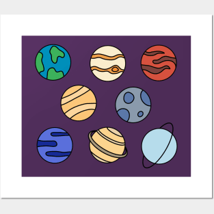 Solar System Planets Posters and Art